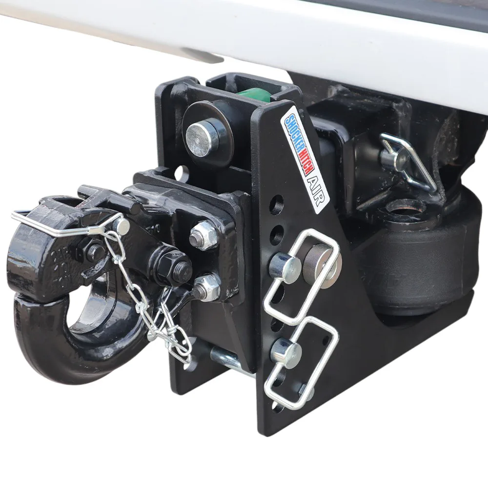 Shocker Max Black Air Hitch & Pintle Hook w/Mount