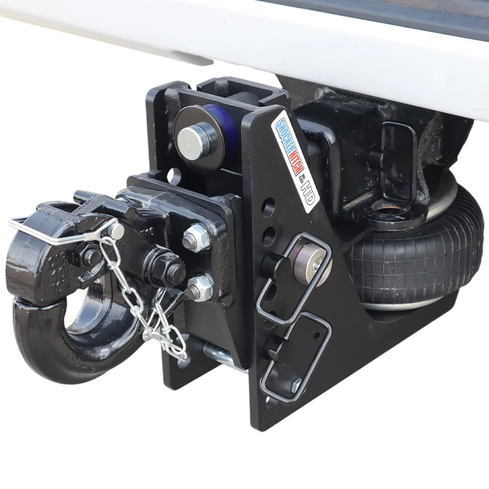 Shocker HD Max Black Air Hitch & Pintle Hook w/Mount