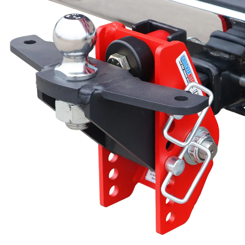 Impact Cushion Hitch & Raised Ball Mount w/2" Ball & Sway Bar Tabs