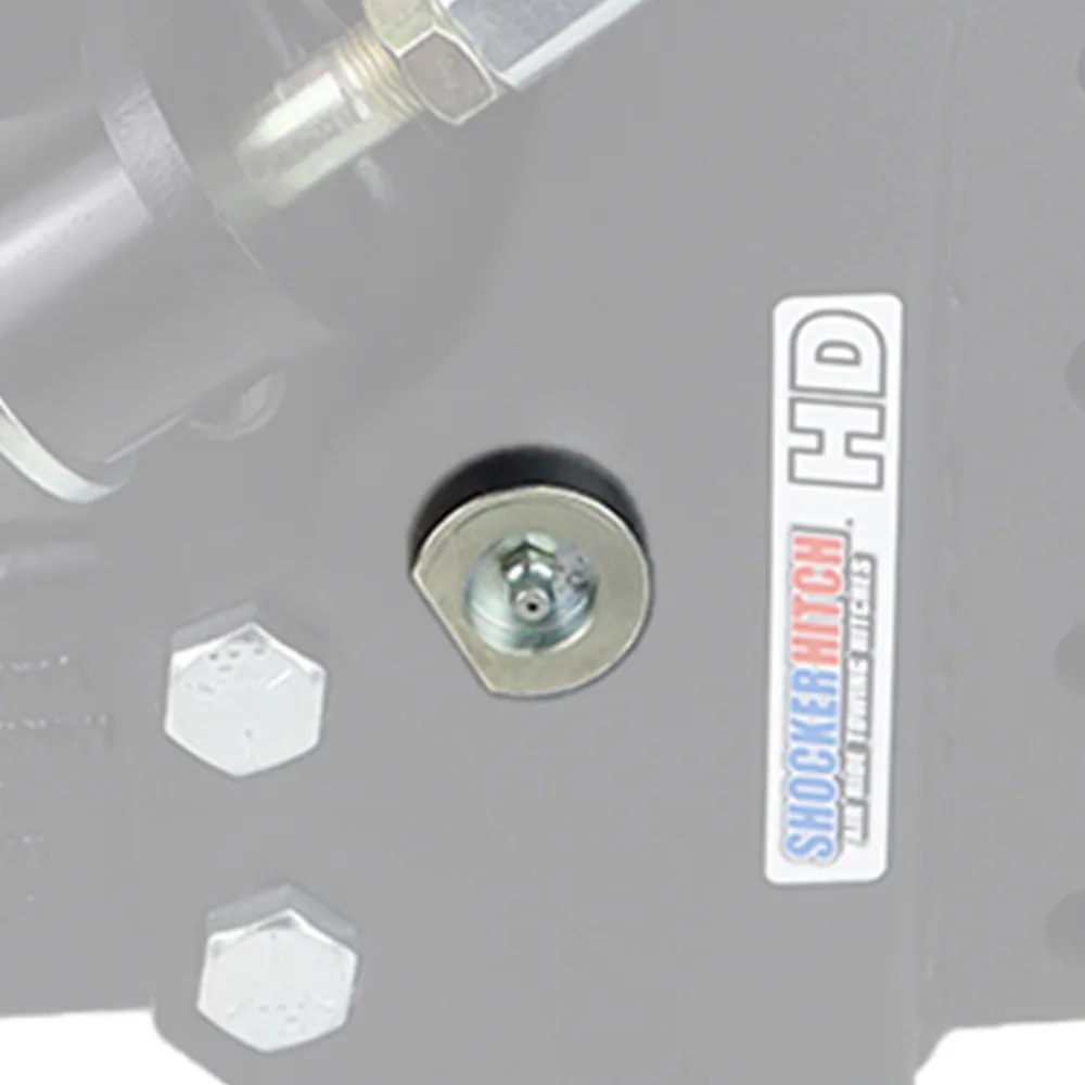 Shocker Tongue Mount 1" Pivot Bolt Kit - Fits Air Trailer Tongue Mounts - Includes Pivot Bolt, Grease Zerk & Lock Nut