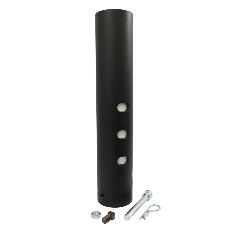9" Offset Multi-Fit Round Gooseneck Air Stem Base (Includes Bushings & Grease Zerk)