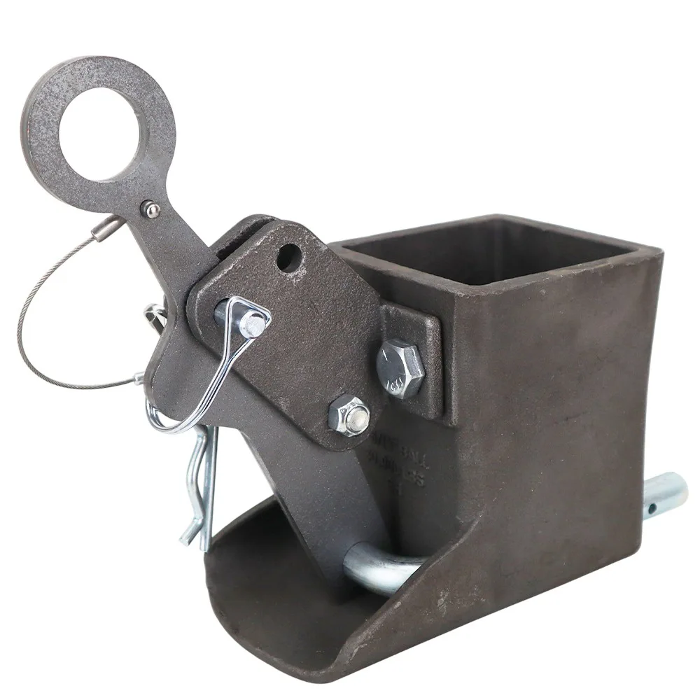 Shift Lock Gooseneck Coupler (2-5/16" BALL) - Head Assembly w/ Shift Lock Handle, Lever, U-Pin, Safety Pin & Clip - 30,000 lb - Raw