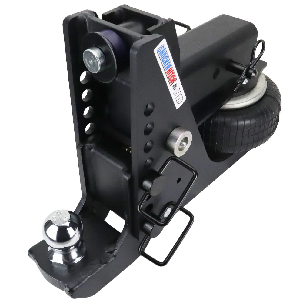 Shocker HD Max Black Air Hitch & Drop Ball Mount w/ 2" Ball