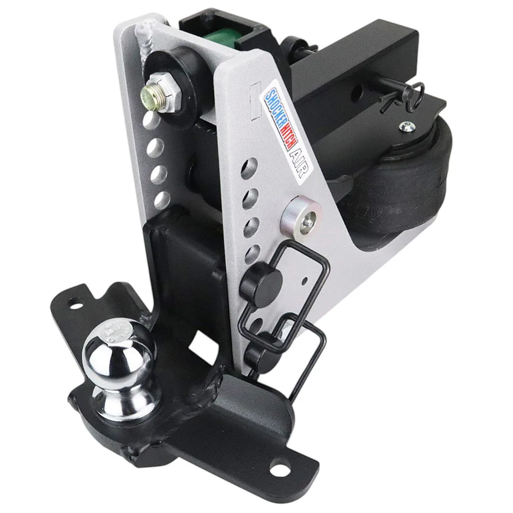 Shocker 10K Aluminum Air Hitch & Drop Ball Mount w/ 2-5/16" Ball & Sway Bar Tabs