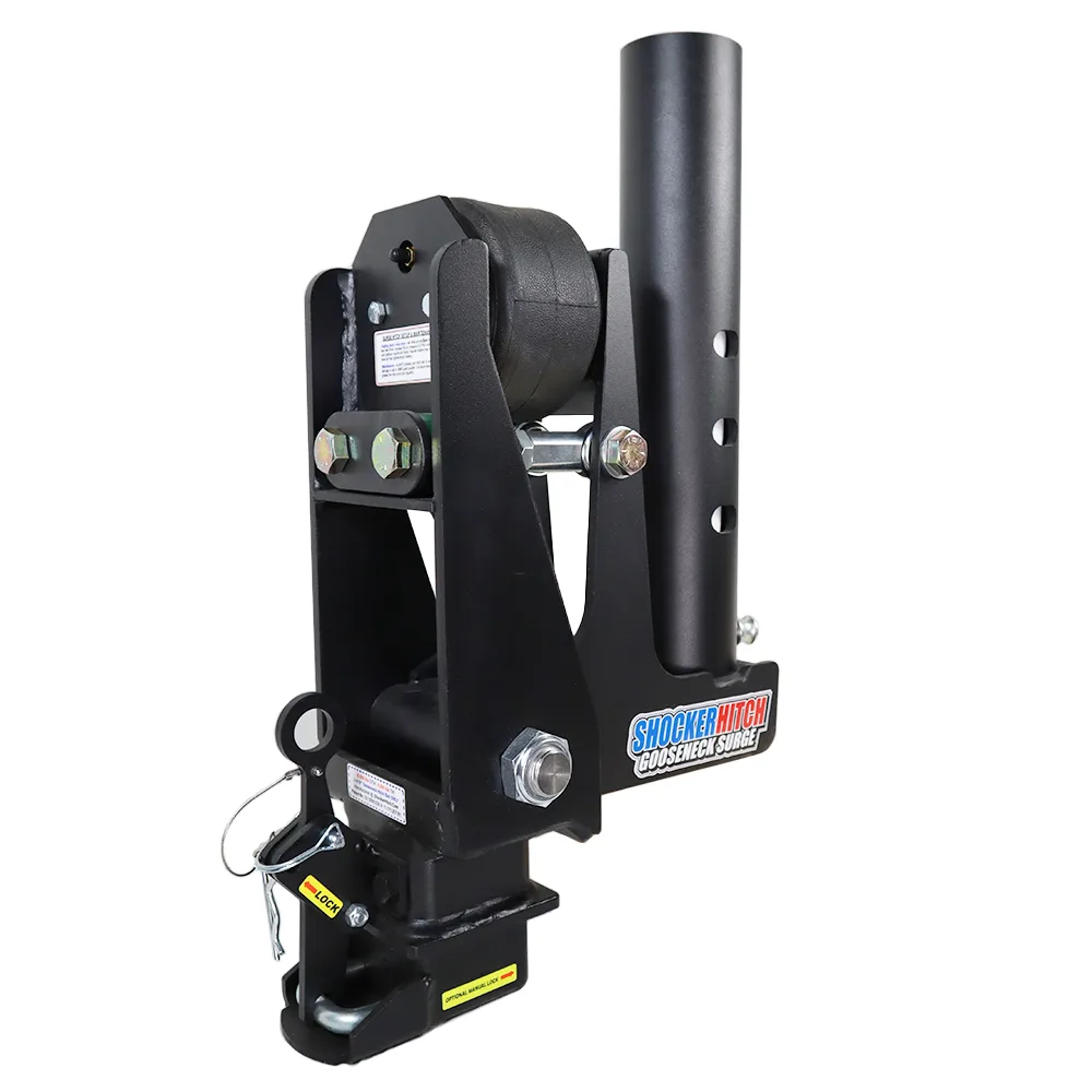 Shocker 9" Offset Gooseneck Surge Air Hitch & Shift Lock Coupler for 2-5/16" Ball