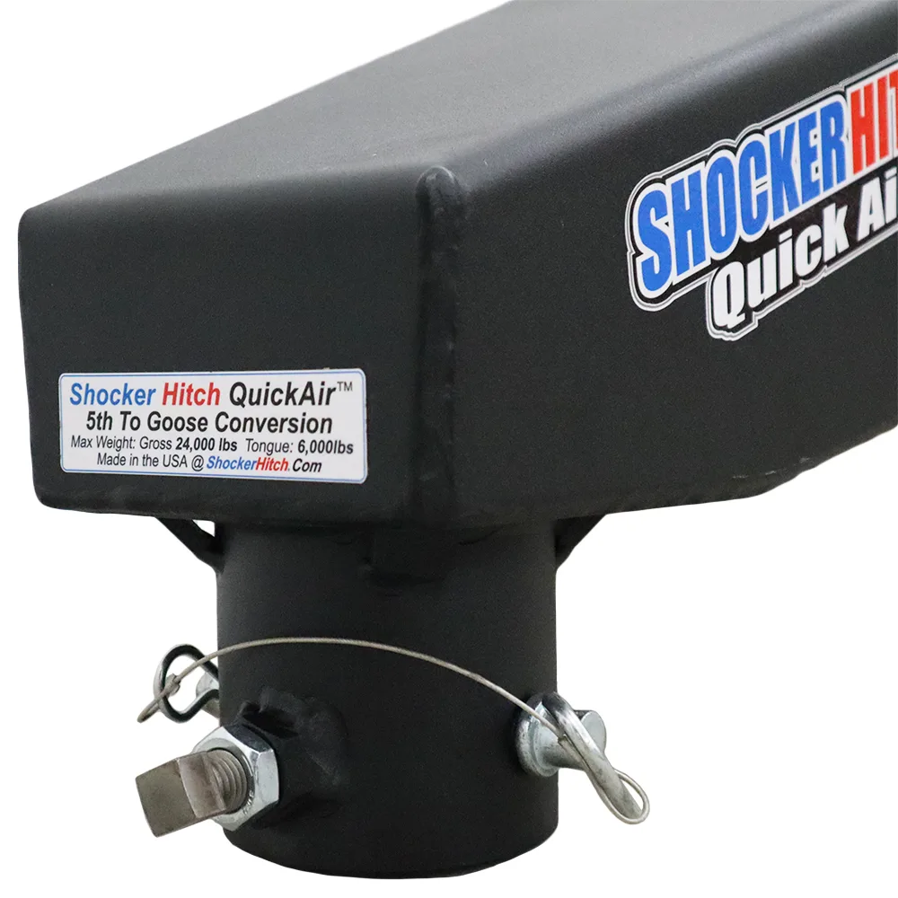 Shocker Quick Air 5th Wheel to Gooseneck Pin Box Replacement Only Fits the Lippert 1621, 0719, Rhino Box