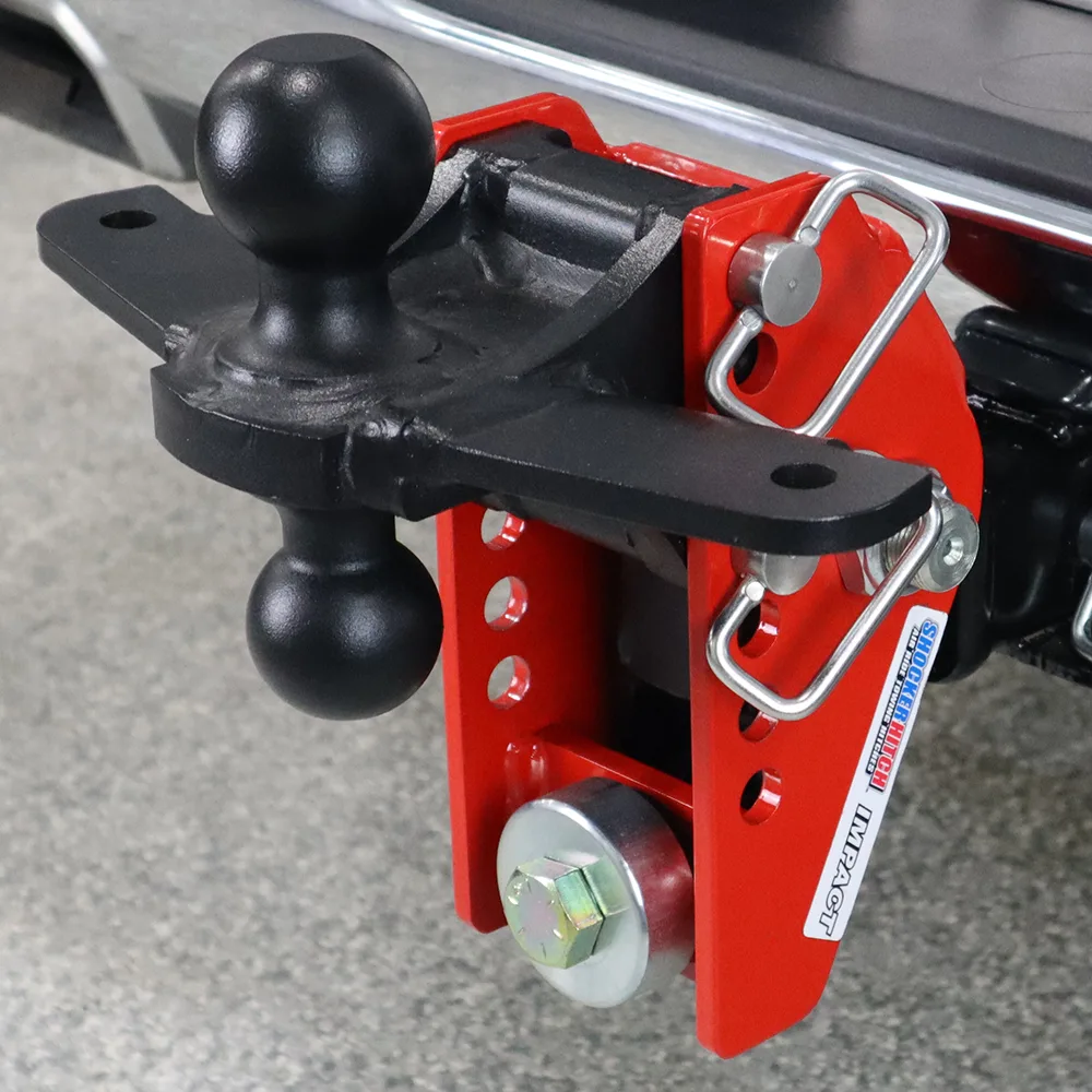 Impact Cushion Hitch & Black Sway Bar Tab Combo Ball Mount w/2" & 2-5/16" Balls