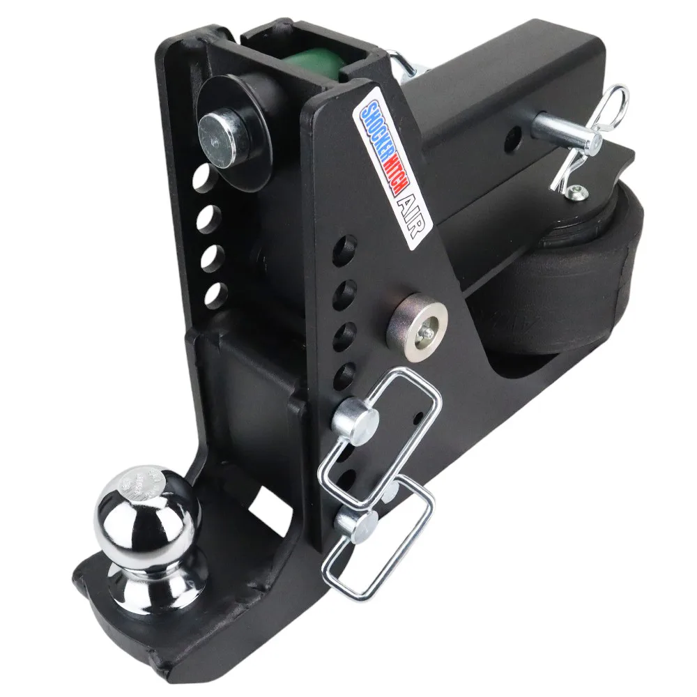 Shocker Max Black Air Hitch & Drop Ball Mount w/ 2-5/16" Ball
