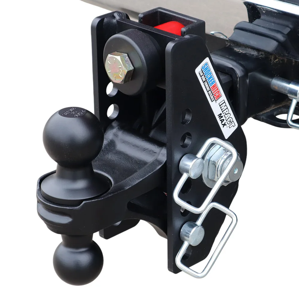 Impact Max Cushion Hitch & Black Combo Ball Mount w/2" & 2-5/16" Balls