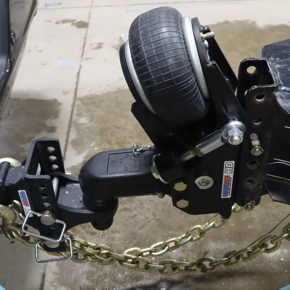 HD Trailer Tongue Air Coupler Mount 25,000lbs w/ 2-5/16" Wallace Forge Auto Locking Coupler (fits 2-5/16" Hitch Ball)