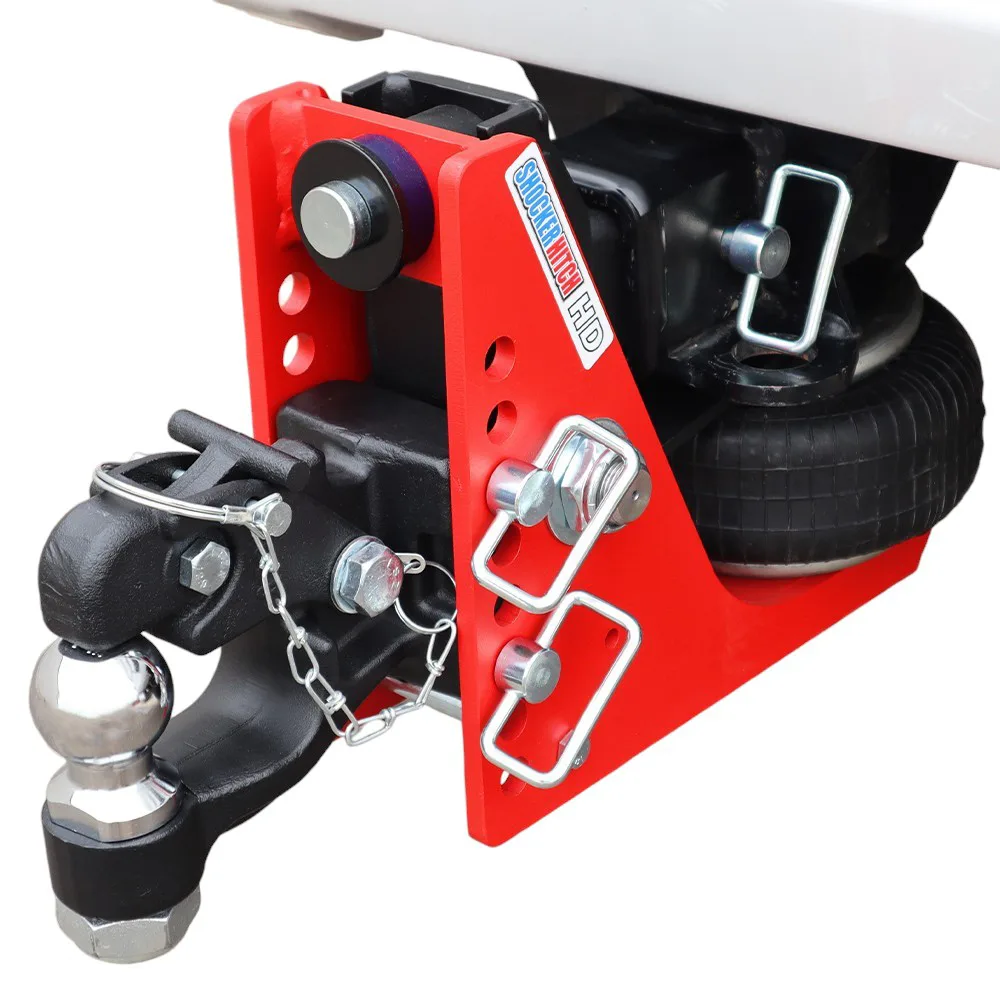 Shocker HD Air Channel Style Pintle & Ball w/Mount Hitch