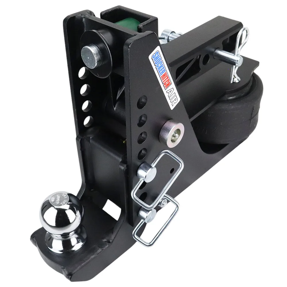Shocker Max Black Air Hitch & Drop Ball Mount w/ 2-5/16" Ball