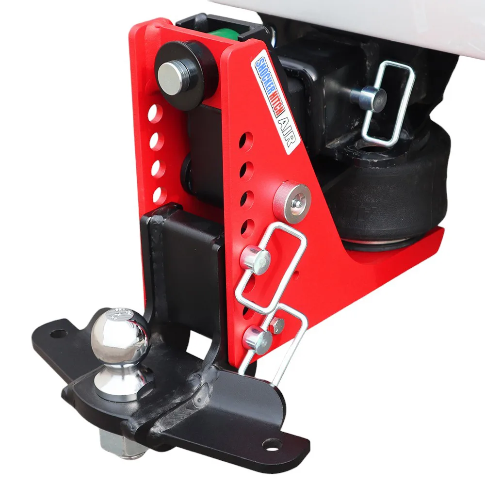 Shocker Air Hitch & Drop Ball Mount w/ 2" Ball & Sway Bar Tabs