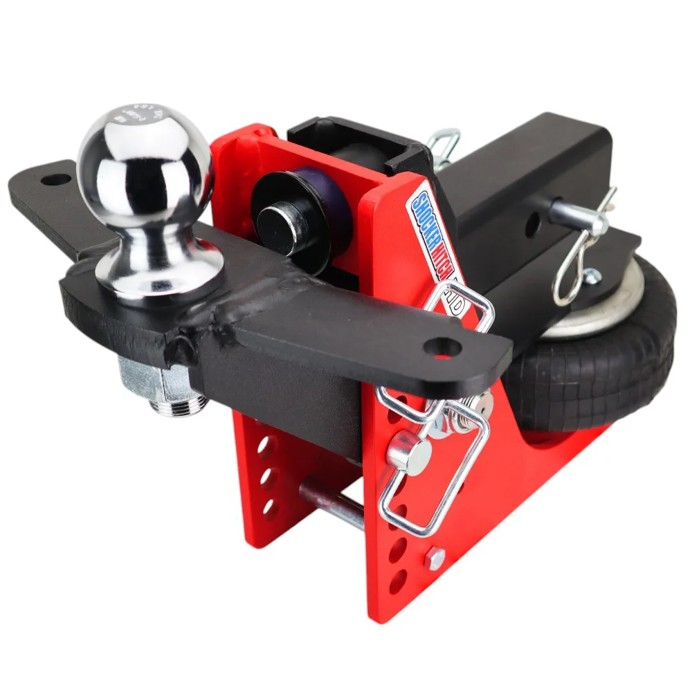 Shocker HD Air Hitch & Raised Ball Mount w/ 2-5/16" Ball & Sway Bar Tabs
