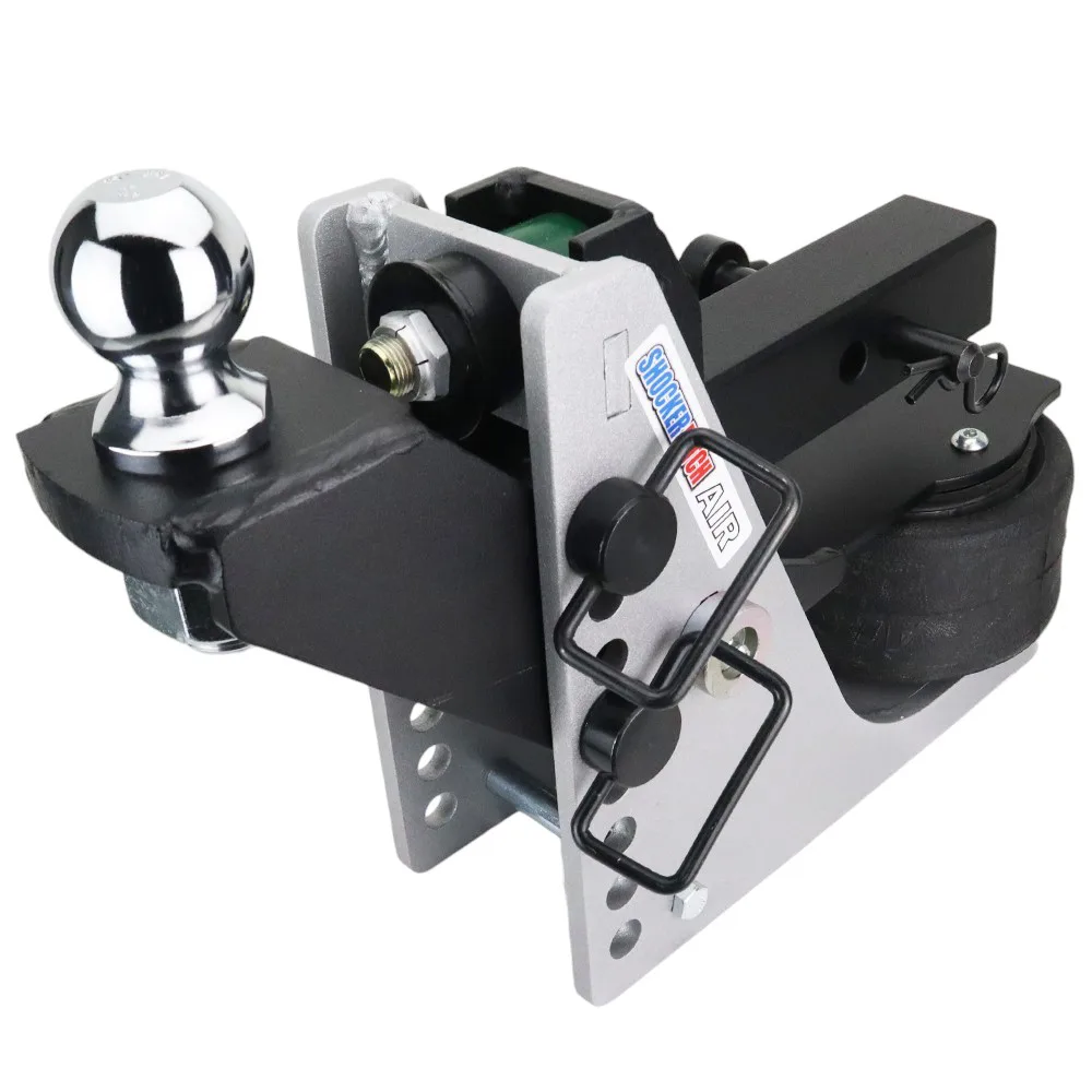 Shocker 10K Aluminum Air Hitch & Raised Ball Mount w/ 2" Ball