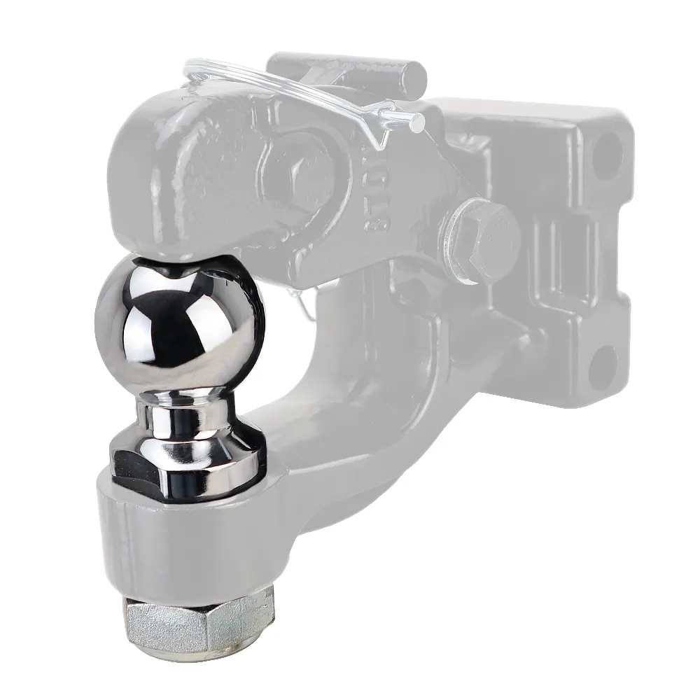 Shocker 2″ Chrome Pintle Hitch Ball w/ 1-1/4″ Diameter 2-1/4″ Shank - Only Fits SH-334