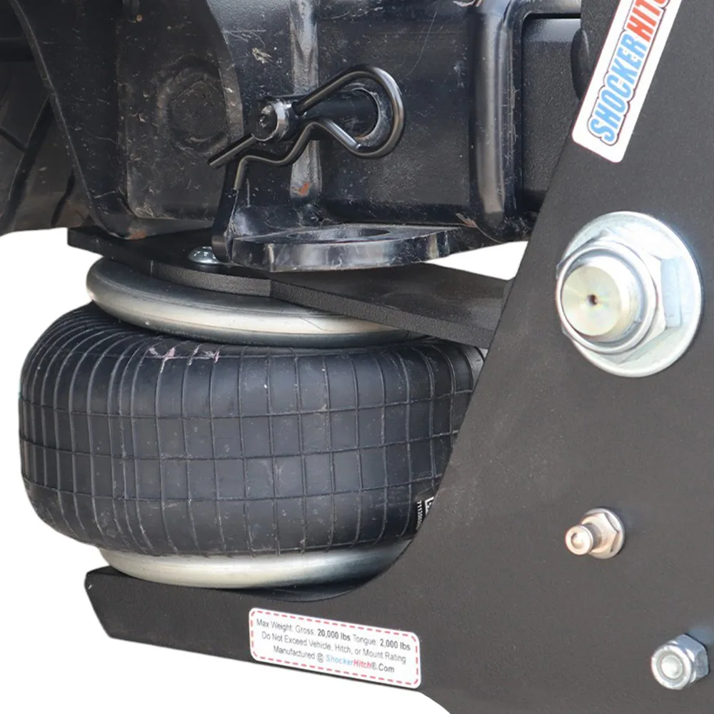 Shocker HD Max Black Super Drop Air Hitch & Clevis Mount