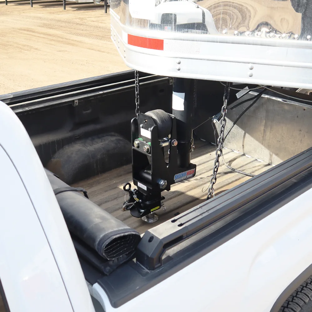 Shocker 9" Offset Gooseneck Surge Air Hitch & Shift Lock Coupler for 2-5/16" Ball