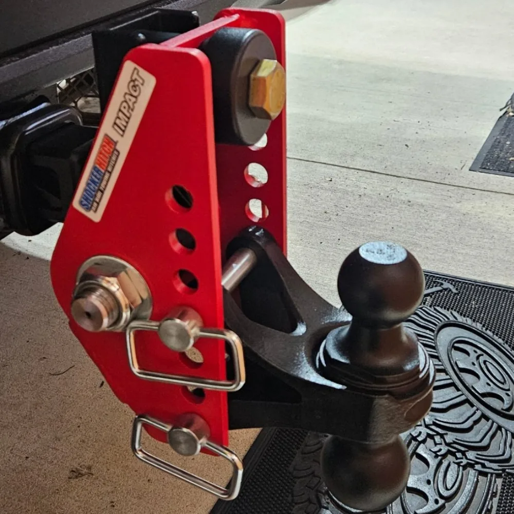 Impact Cushion Hitch & Black Combo Ball Mount w/2" & 2-5/16" Balls