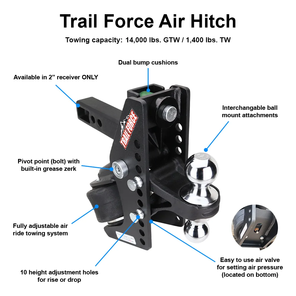 Trail Force Air Hitch & Clevis Mount