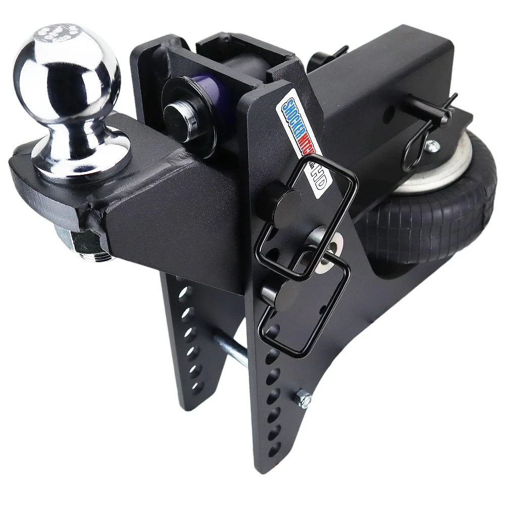 Shocker HD Max Black Super Drop Air Hitch & Raised Ball Mount w/ 2-5/16" Ball