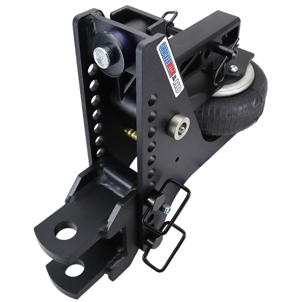 Shocker HD Max Black Super Drop Air Hitch & Clevis Mount