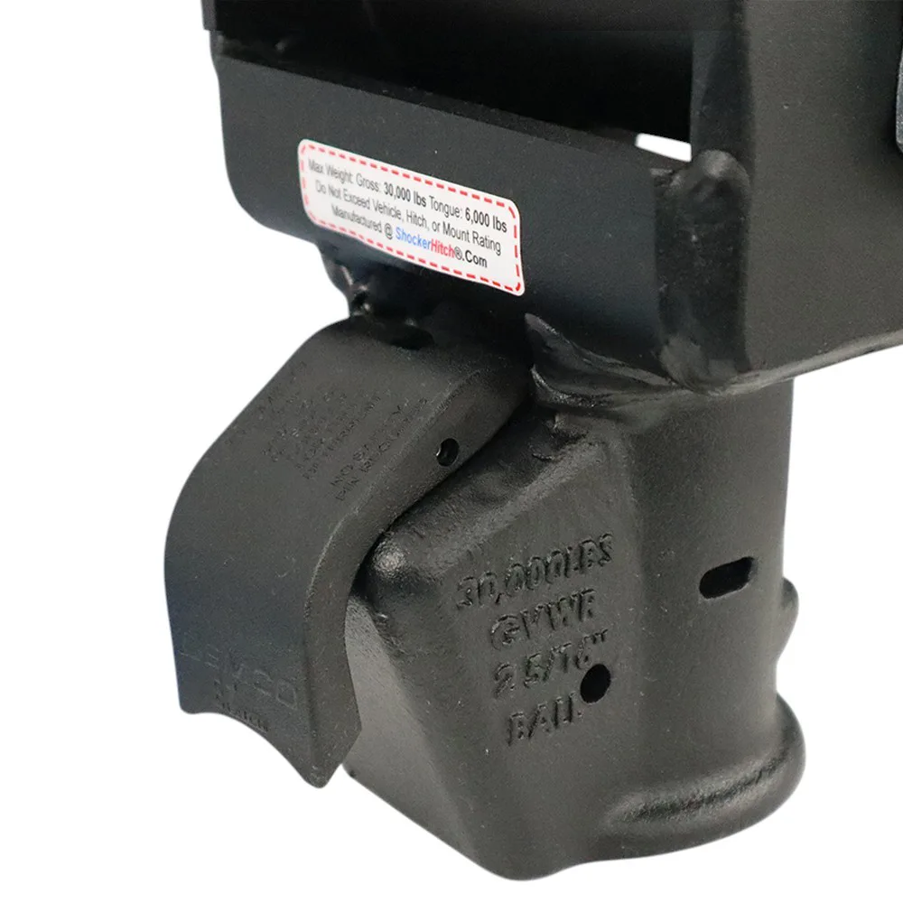 Shocker 9" Offset Gooseneck Surge Air Hitch & Demco Coupler for 2-5/16" Ball