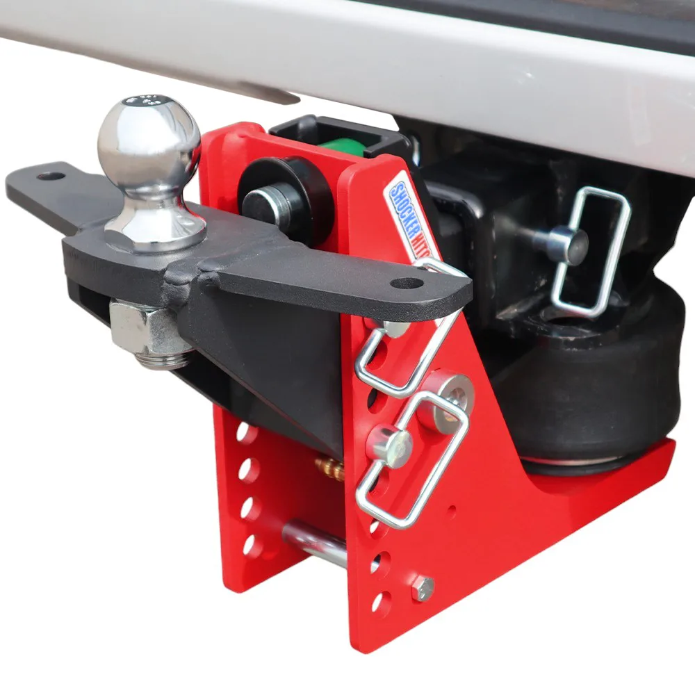 Shocker Air Hitch & Raised Ball Mount w/ 2" Ball & Sway Bar Tabs