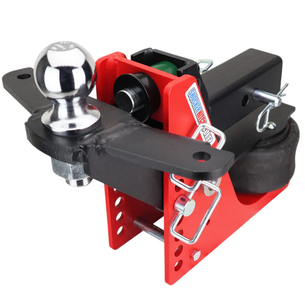 Shocker Air Hitch & Raised Ball Mount w/ 2-5/16" Ball & Sway Bar Tabs