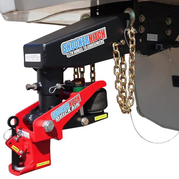 Shocker Quick Air 5th Wheel to Gooseneck Air Hitch & Shift Lock Coupler Conversion Kit