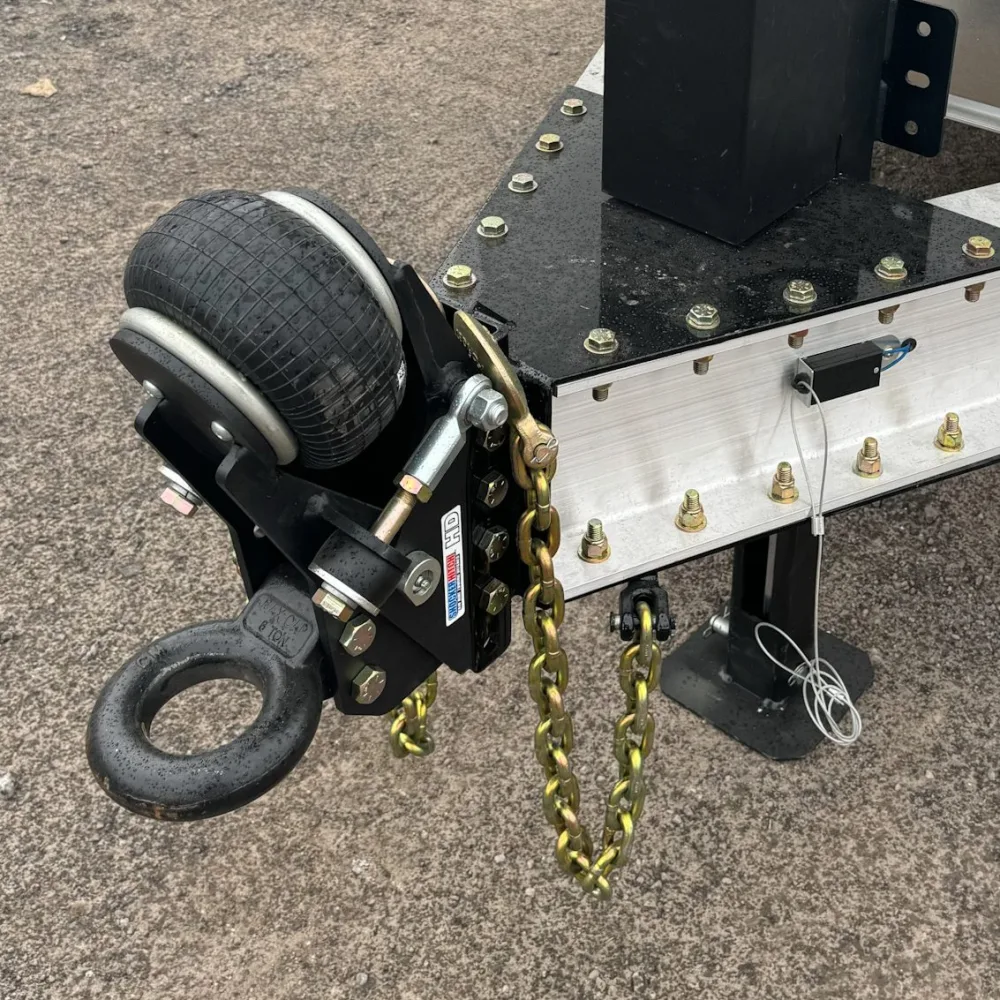 HD Air Pintle Ring Trailer Tongue Mount 20,000lbs - w/ HD Pintle Ring