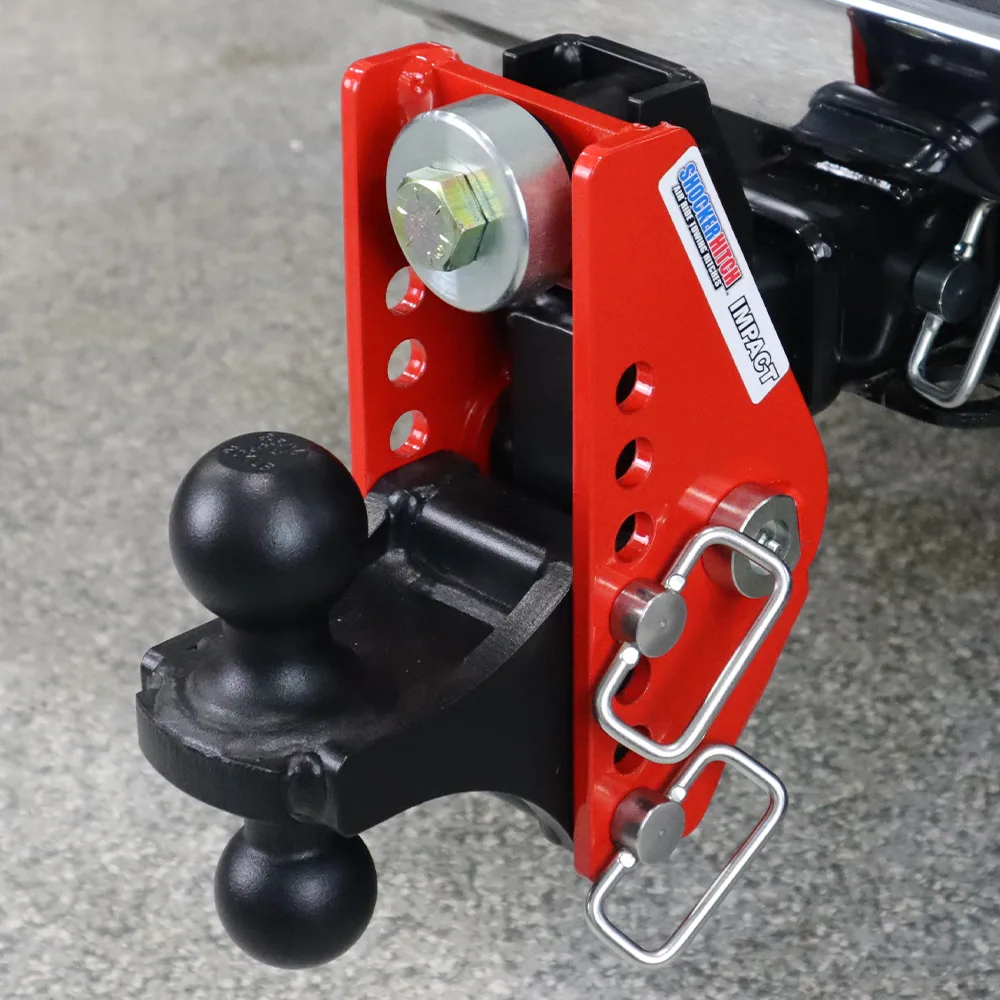 Impact Cushion Hitch & Black Combo Ball Mount w/2" & 2-5/16" Balls