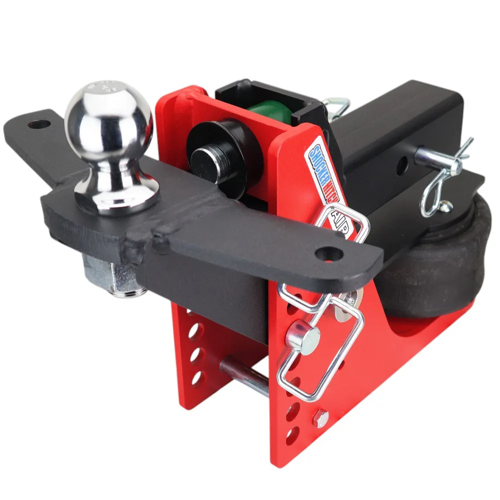 Shocker Air Hitch & Raised Ball Mount w/ 2" Ball & Sway Bar Tabs