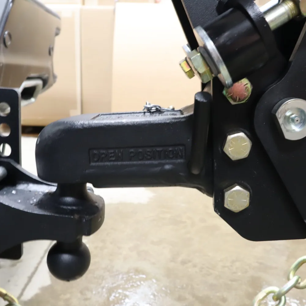 HD Trailer Tongue Air Coupler Mount 25,000lbs w/ 2-5/16" Wallace Forge Auto Locking Coupler (fits 2-5/16" Hitch Ball)