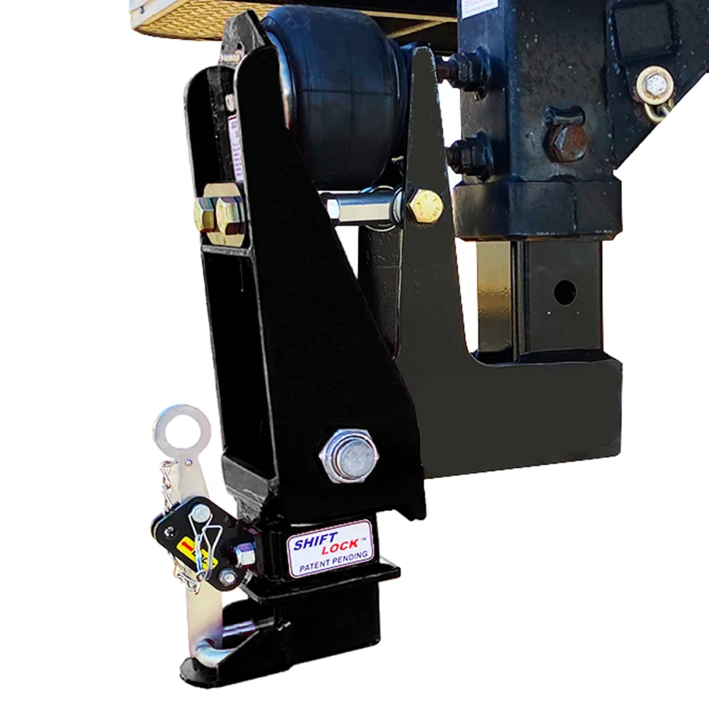 Shocker 9" Offset Gooseneck Surge Air Hitch & Shift Lock Coupler for 2-5/16" Ball
