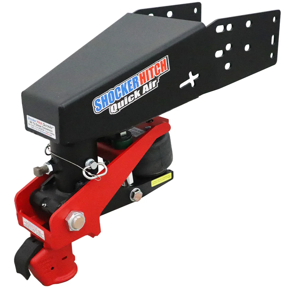 Shocker Quick Air 5th Wheel to Gooseneck Air Hitch & Demco Coupler Conversion Kit - Fits the Lippert 1621, 0719, Rhino Box