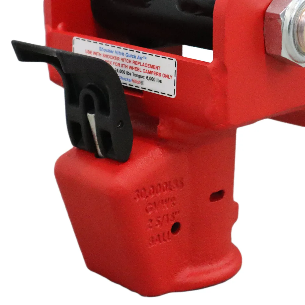 Shocker Quick Air 5th Wheel to Gooseneck Air Hitch & Demco Coupler Conversion Kit - Fits the Lippert 1621, 0719, Rhino Box