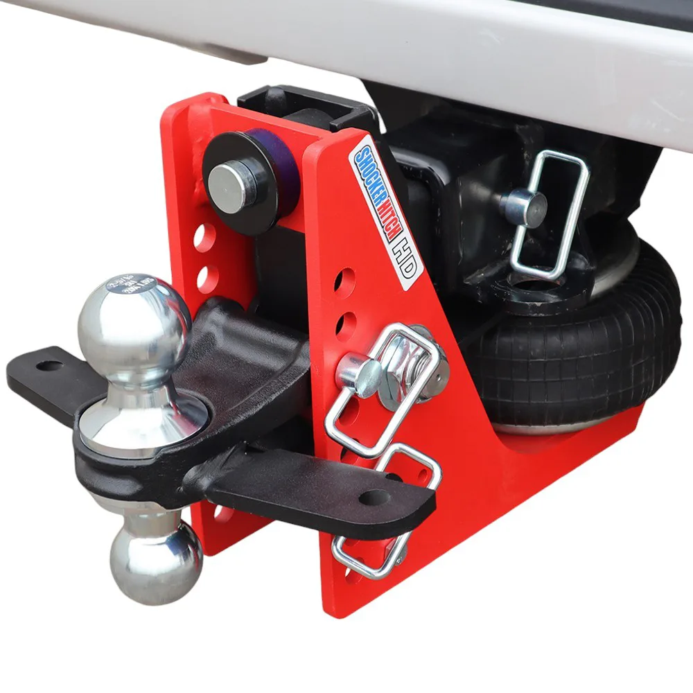Shocker HD Air Hitch & Chrome Combo Ball Mount & Sway Bar Tabs