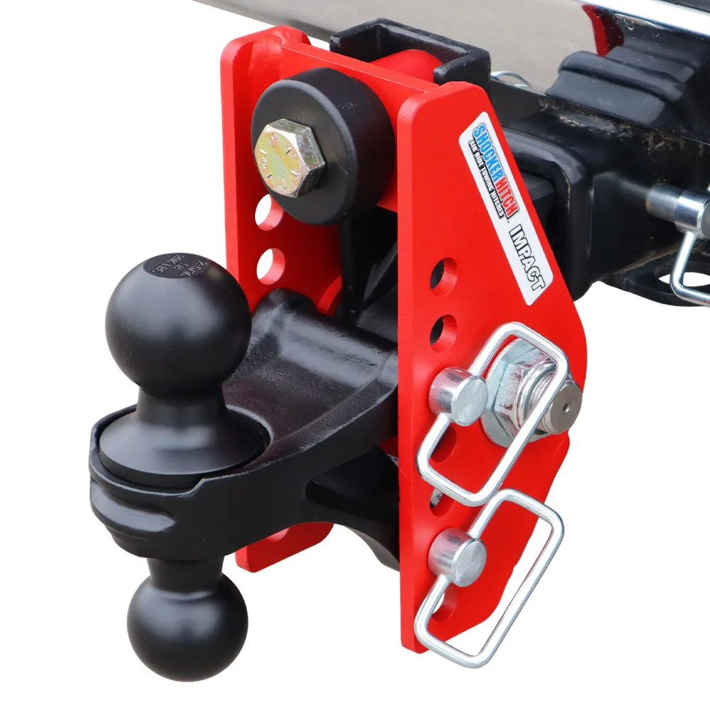 Impact Cushion Hitch & Black Combo Ball Mount w/2" & 2-5/16" Balls
