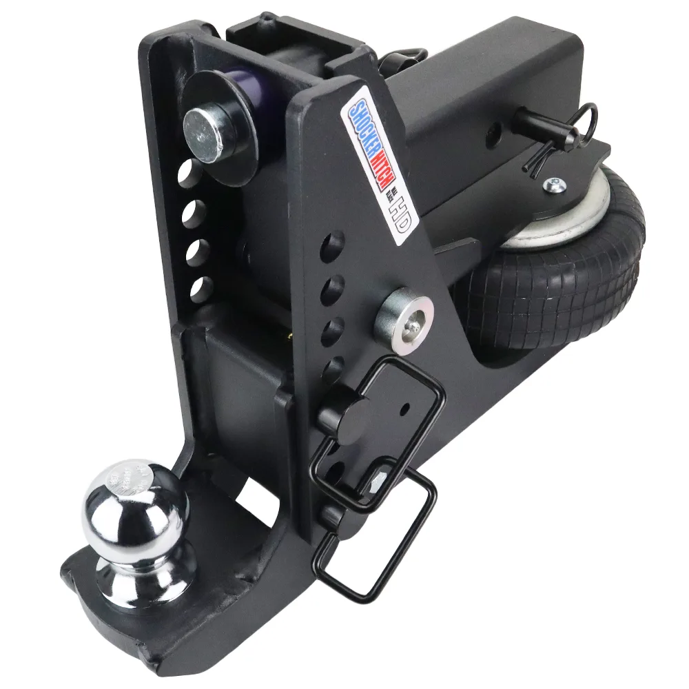 Shocker HD Air Max Black Hitch & Drop Ball Mount w/ 2-5/16" Ball