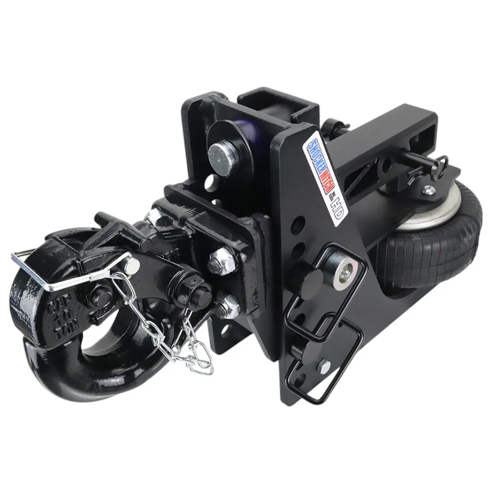 Shocker HD Max Black Air Hitch & Pintle Hook w/Mount