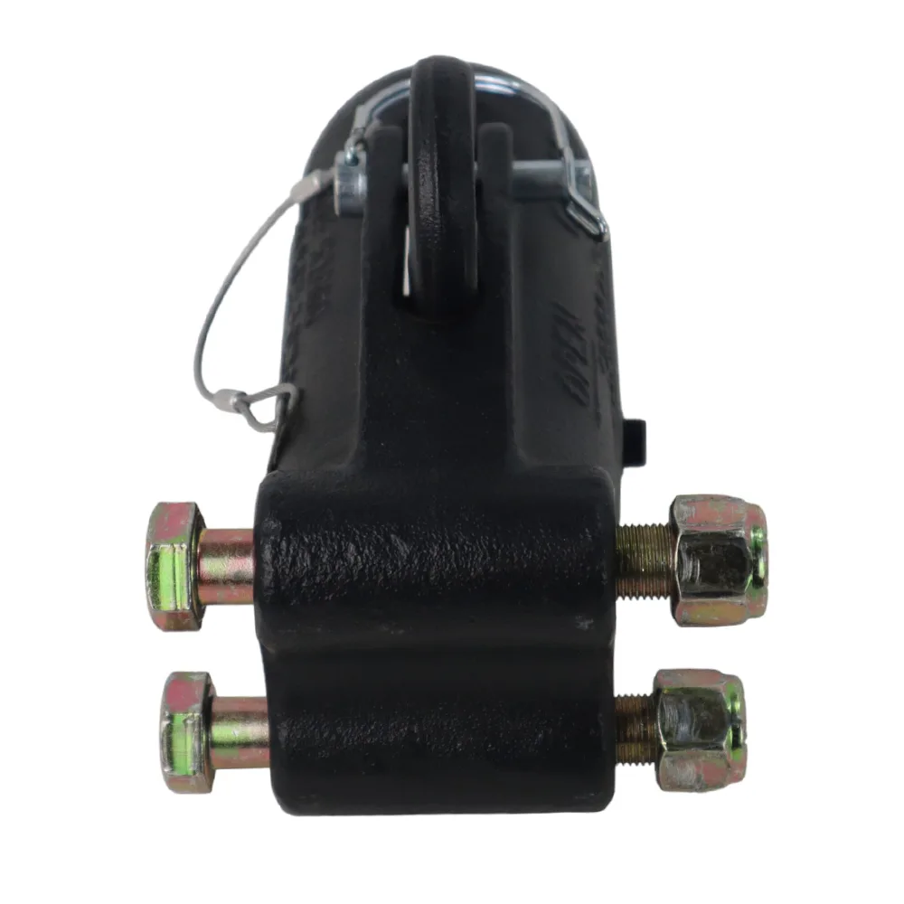 Wallace 12,000/1200 lbs Med Duty Adjustable Ball Coupler 2" - Channel Mount Includes Two 4-1/2″ long x 5/8″ diameter bolts and 2 Lock Nuts