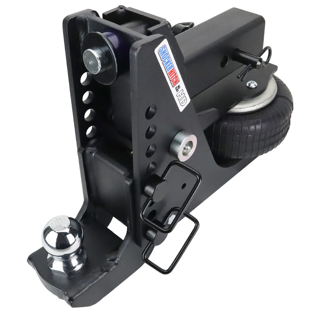 Shocker HD Air Max Black Hitch & Drop Ball Mount w/ 2" Ball