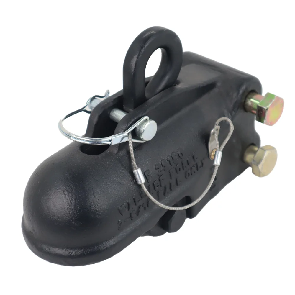Wallace 20,000/2000 lbs Med Duty Adjustable Ball Coupler 2-5/16" - Channel Mount Includes Two 4-1/2″ long x 5/8″ diameter bolts and 2 Lock Nuts