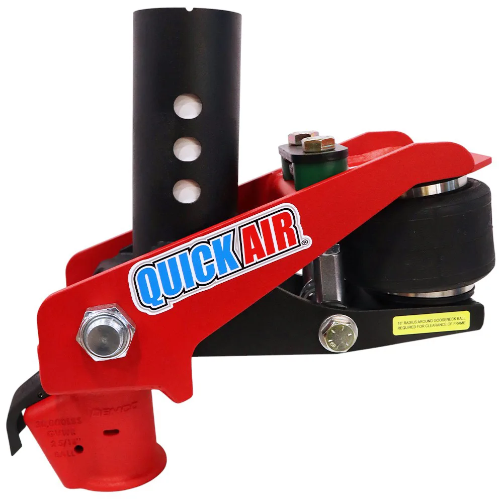 Shocker Quick Air 5th Wheel to Gooseneck Air Hitch & Demco Coupler Conversion Kit - Fits the Lippert 1621, 0719, Rhino Box