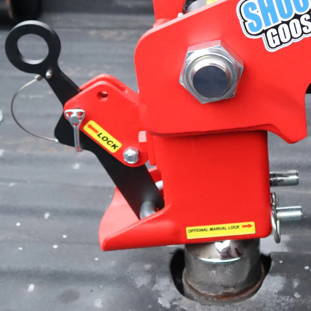 Shocker Gooseneck Surge Air Hitch & Shift Lock Coupler for 2-5/16" Ball