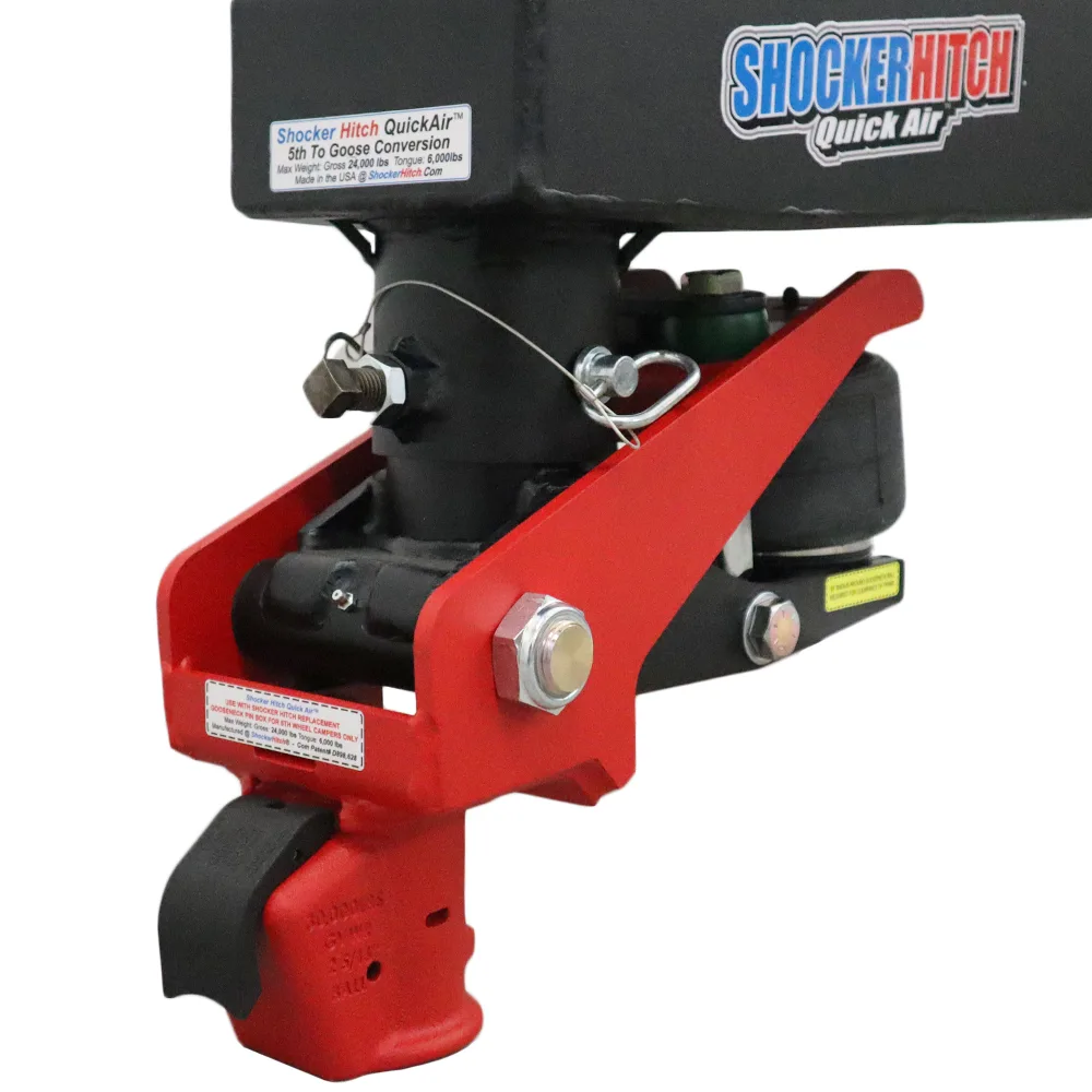 Shocker Quick Air 5th Wheel to Gooseneck Air Hitch & Demco Coupler Conversion Kit - Fits the Lippert Turning Point