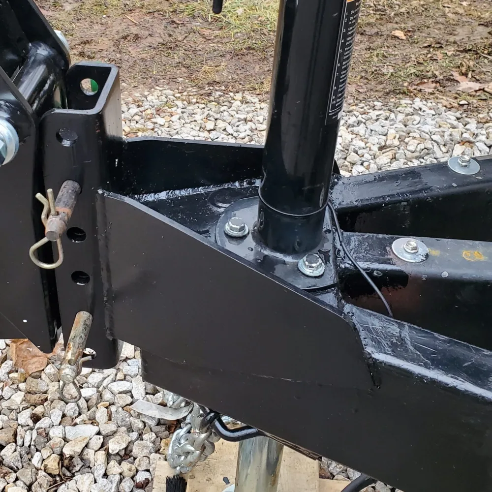 Weld On Trailer Tonque Vertical Channel Weld On Adaptor with 6 Bolt Holes