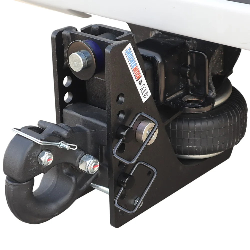 Shocker HD Max Black Air Hitch & Channel Style Pintle Hook