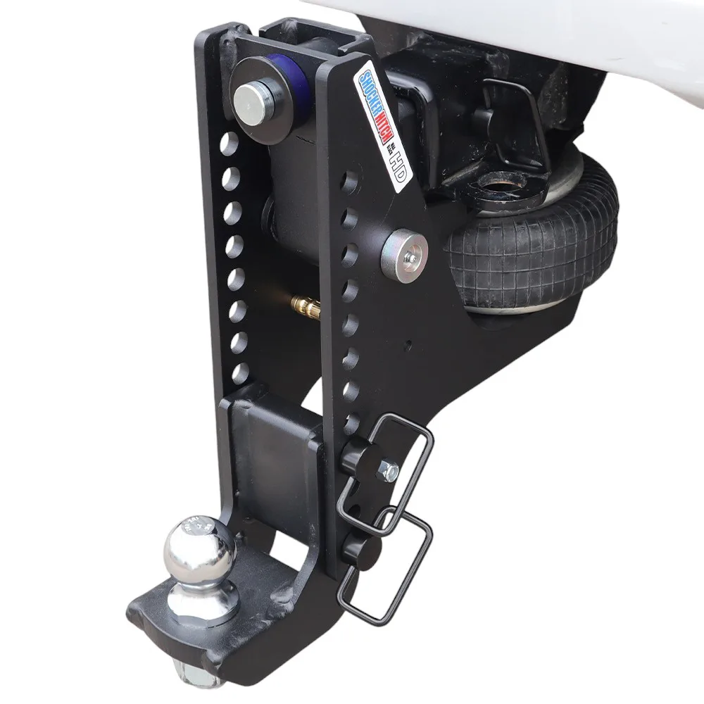 Shocker HD Max Black Super Drop Air Hitch & Drop Ball Mount w/ 2-5/16" Ball